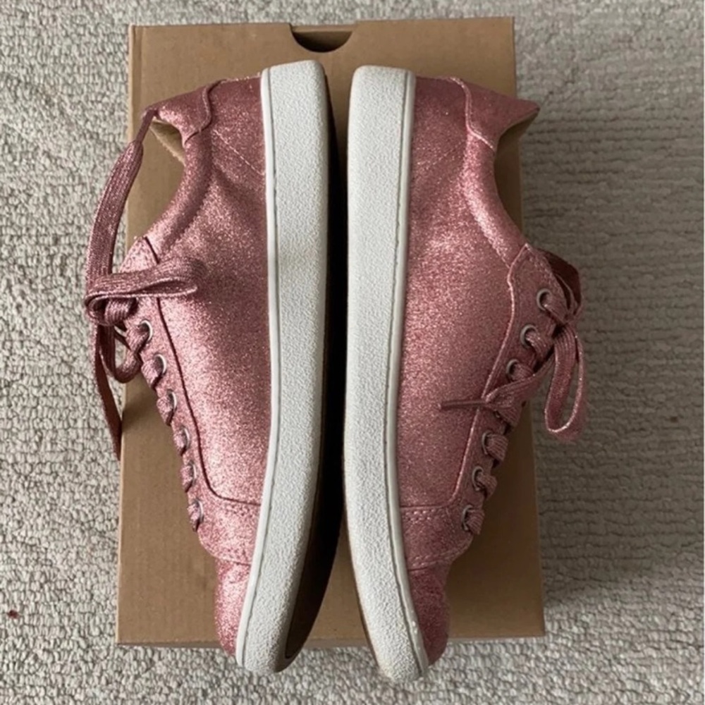 Ugg milo pink glitter sneakers SZ 7 - Picture 2 of 6